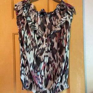 Sleeveless tie dye women’s top